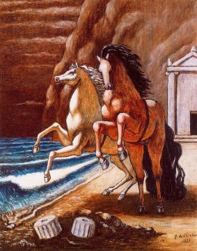 Caballo Painting - los caballos de apolo 1974 Giorgio de Chirico